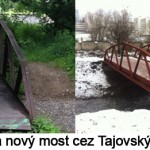 Starý a nový most cez Tajovský potok