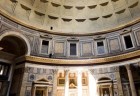 interior of the pantheon in rome italy. built in 126 ad.