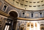 interior of the pantheon in rome italy. built in 126 ad.