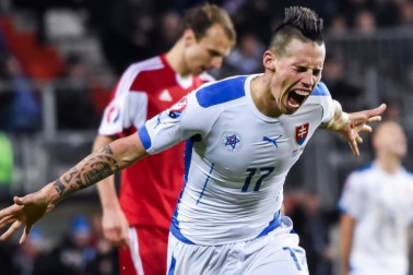 APTOPIX Luxembourg Slovakia Euro Soccer