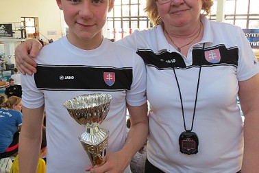 Peter Perašín a trénerka Jana Gloriková