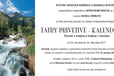Tatry prívetivé-pozvánka na vernisáž