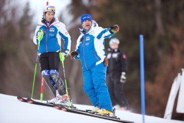 Rakúsko Alpské Lyžovanie SP Slalom Lienz 1. kolo