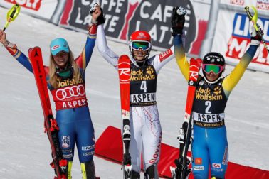 USA Aspen slalom 2.kolo ženy