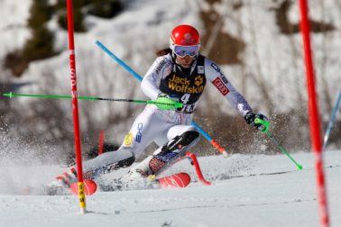 USA Aspen slalom 1.kolo ženy
