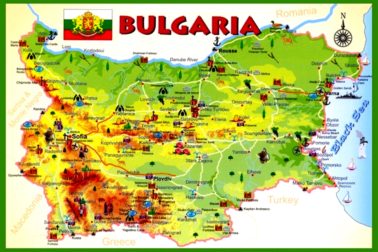 mapa bulharska