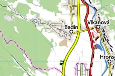 mapa badin