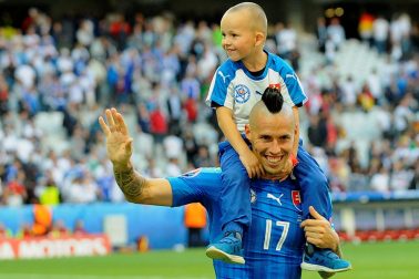Francúzsko futbal ME16 Nemecko Slovensko osemfinále