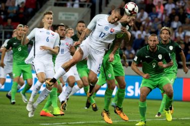 SR Futbal MS kvalifikácia F Slovensko Slovinsko TTX