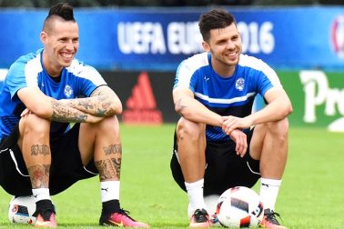 Francúzsko futbal ME16 osemfinále Slovensko tréning