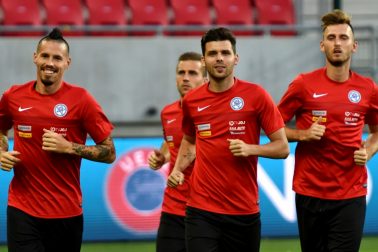 SR Futbal MS kvalifikácia F Slovensko Slovinsko príprava TTX
