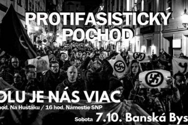 plagát Pochod proti fašizmu