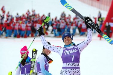 SR Jasná lyžovanie SP slalom ženy
