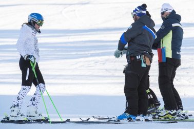 Francúzsko alpské lyžovanie Velez - Zuzulová tréning