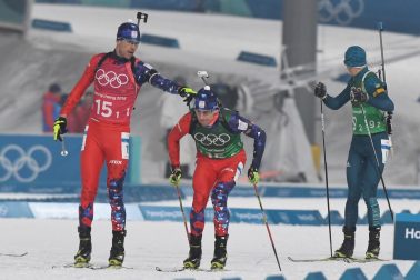 Kórea Pjongčang ZOH2018 Biatlon Muži Štafeta