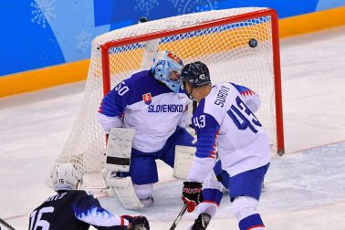 Kórea Pjongčang ZOH2018 hokej kval. 1/4 USA Slovensko