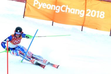 Kórea Pjongčang ZOH2018 Slalom Ženy 1. kolo Vlhová