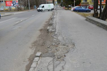 chodníky Okružná ulica