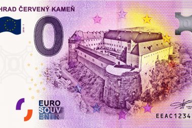 0 euro souvenir cerveny kamen