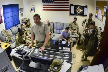 The AFCENT Band, Touch-n-Go, records their punk rock rendition of the Air Force Song