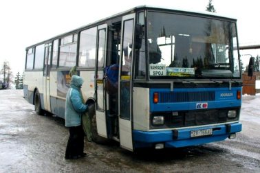 Skibus na Šachtičky vykonáva záložné vozidlo (© BB-Schuhu, web: imhd.sk)