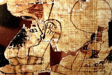 Vyobrazenie na papyruse p55001 v Egyptskom múzeu v Turíne