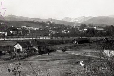 Pohlad od zeleznicnej stanice na Radvan