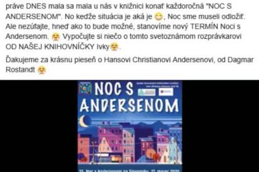 Noc s Andersenom na FB