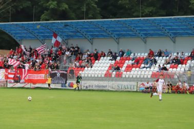 SR Futbal 2.liga nadstavba 1.kolo reštart Dukla Podbrezová BBX