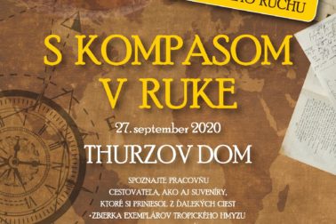 plagat s kompasom v ruke