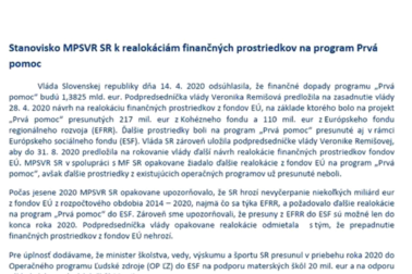 TS ministerstva prace