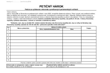 peticny harok
