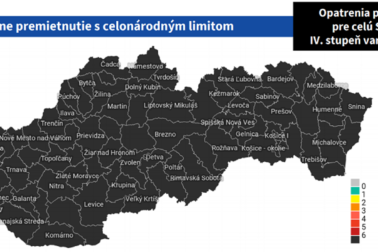 covid mapa pre cele slovensko