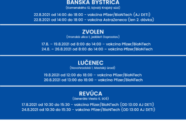 rozpis – 16.8.2021