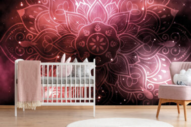 Crib in baby room