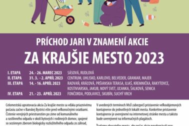 Plagat Za krajšie mesto 2023