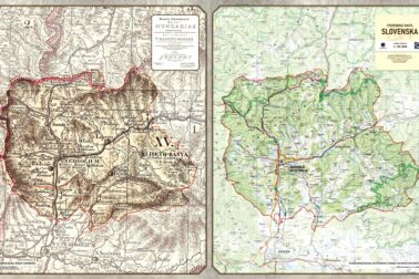 výrez mapy okresu Banská Bystrica