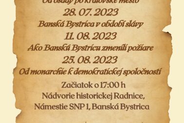 plagat letne potulky mestom