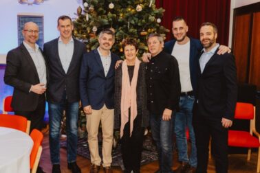 Organizátori_zľava_Adam_Lehocký_Igor_Kašper_Jiří_Pěč_Ľudmila_Pěčová_Jiří_Pěč_st_Michal_Caban_Roman_Miškár_Autor_Michal_Berák