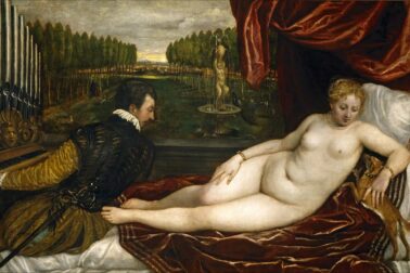 Tizian - Venusa oddychujuca pri hudbe
