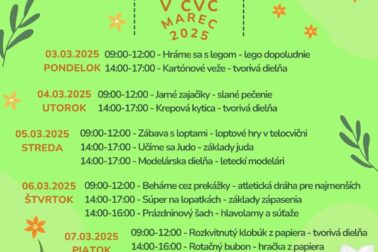 Plagát jarné prázdniny 2025 Havranské