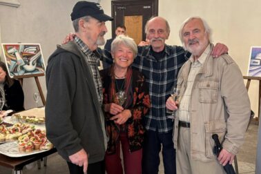 Zľava František Kuska, Jana Lišajníková, Paľo Mandzi a Marián Mikloš
