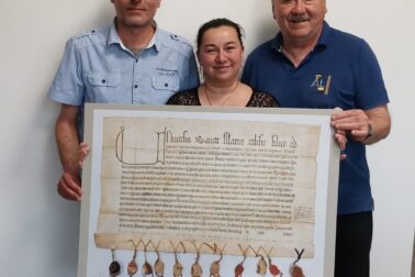 Zľava Vladimír Sklenka, Lucia Kubíková Dimošová a Ján Kollár