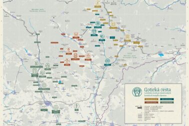 goticka cesta mapa
