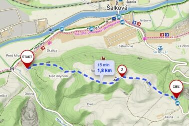 cyklotrasa šalková - poniky
