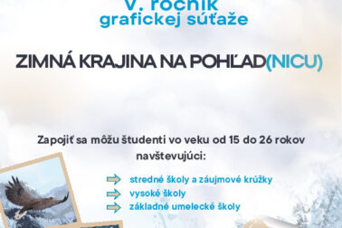 Plagat Zimná krajina na pohľadnicu