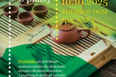 plagat Zeleny caj v ZS o piatej