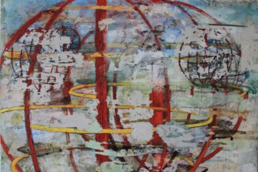 natalia simova DESTRUKCIA -kombinovana technika na platne