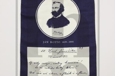 Botto Ján: 100. výročie smrti, r. 1981, textilná nástenka