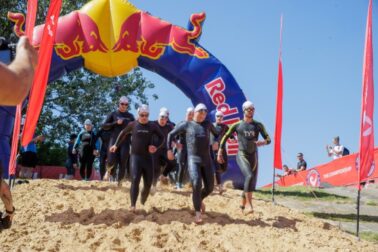 Štart - plavecká časť